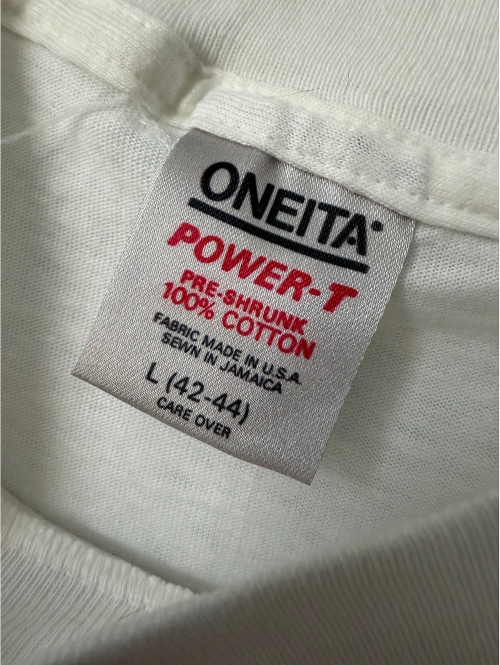 Oneita Power-T Vintage 1991 Texas Chic Short Sleeve T-Shirt Men's Size L - Picture 6 of 9